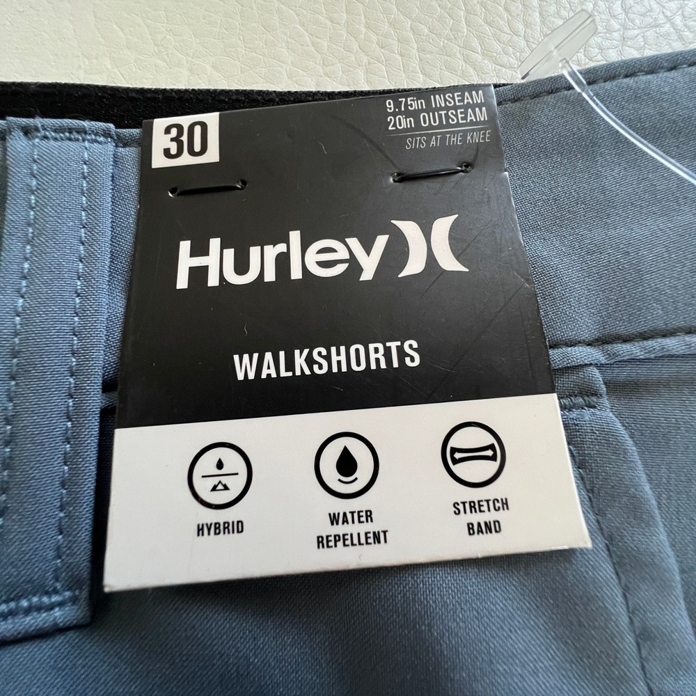 Hurley All Terrain Hybrid Walk Shorts Mens 30 Blue Gorpcore Performance HSP24VMB - Picture 4 of 11